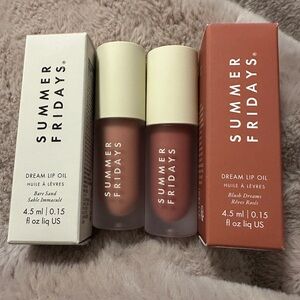 Summer Fridays Dream Lip Oil Duo — Blush Dreams & Bare Sand